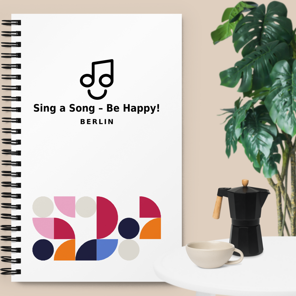 Sing a Song – Be Happy! Spiral-Notizblock
