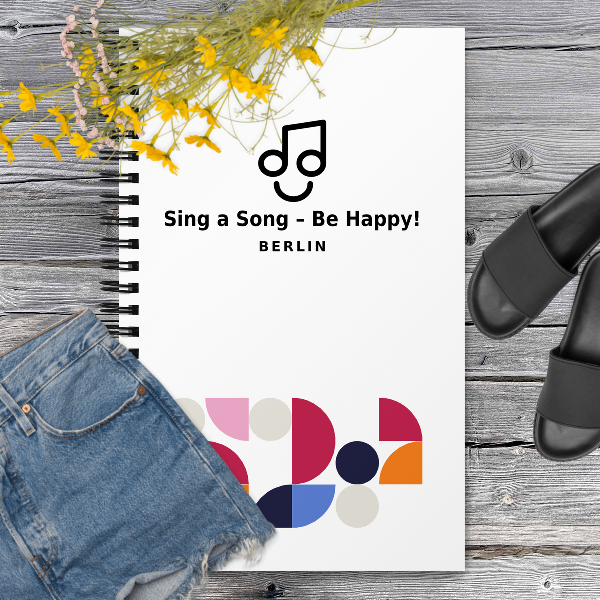 Sing a Song – Be Happy! Spiral-Notizblock